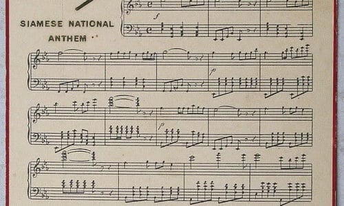 Die Nationalhymne und die Königshymne Thailands