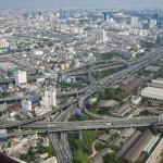 Luftbild von der Problemstadt Bangkok